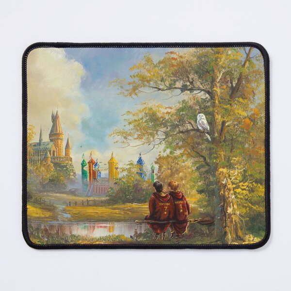 Item preview, Harry and Ron Quidditch Practice | Oil Painting Print | Weasley | Hogwarts | Gryffindor | Potter | Fantasy Art designed and sold by DarceyFloArt.