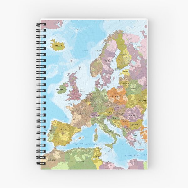 Item preview, Detailed Political Map of Europe – Cities, Countries & Geography designed and sold by DigiDesigns702.