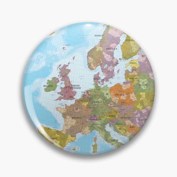Item preview, Detailed Political Map of Europe – Cities, Countries & Geography designed and sold by DigiDesigns702.