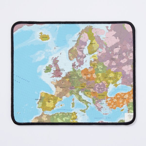 Item preview, Detailed Political Map of Europe – Cities, Countries & Geography designed and sold by DigiDesigns702.