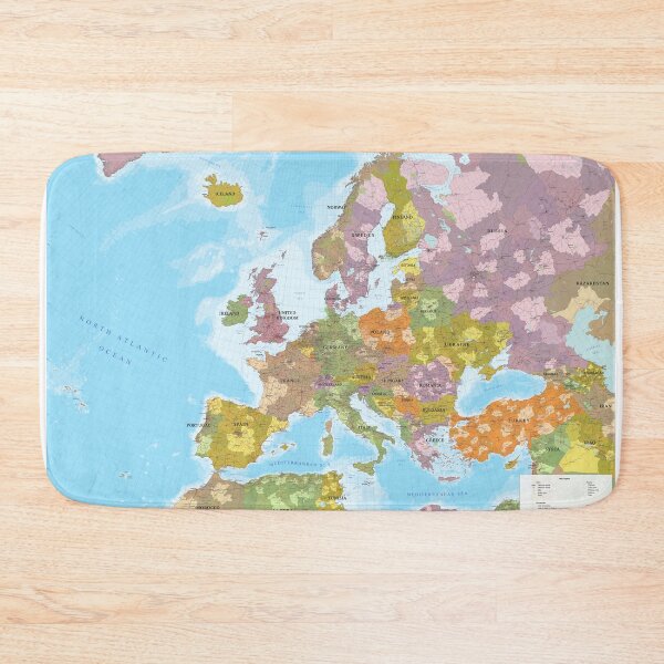 Item preview, Detailed Political Map of Europe – Cities, Countries & Geography designed and sold by DigiDesigns702.