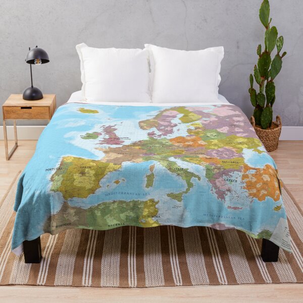 Item preview, Detailed Political Map of Europe – Cities, Countries & Geography designed and sold by DigiDesigns702.