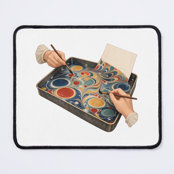 Item preview, Paper Marbling Floating Ink Hands designed and sold by Philippa Shop.
