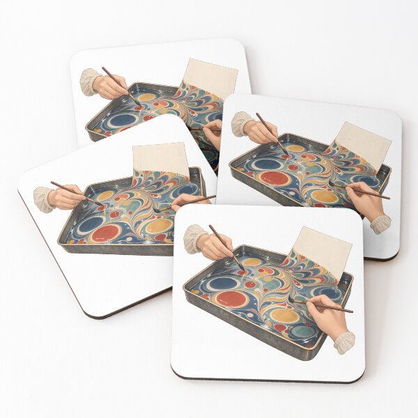 Item preview, Paper Marbling Floating Ink Hands designed and sold by Philippa Shop.