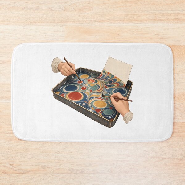 Item preview, Paper Marbling Floating Ink Hands designed and sold by Philippa Shop.