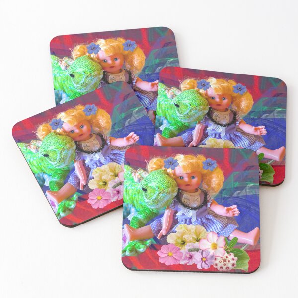 Item preview, Toys With Flowers Collage designed and sold by Swooncake Press.