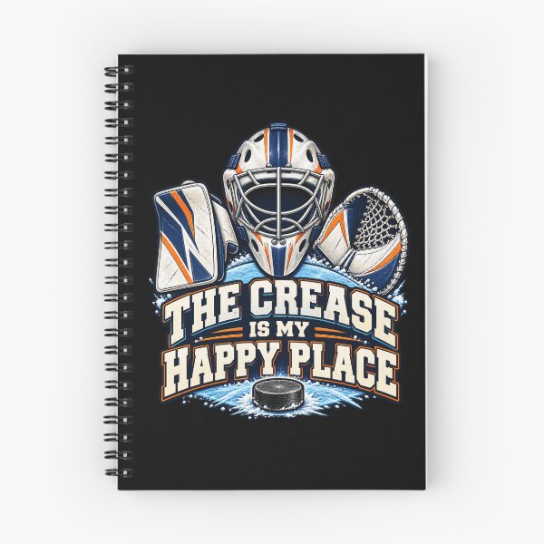 Item preview, The Crease Is My Happy Place - Ice Hockey designed and sold by Good Mood Foundry.
