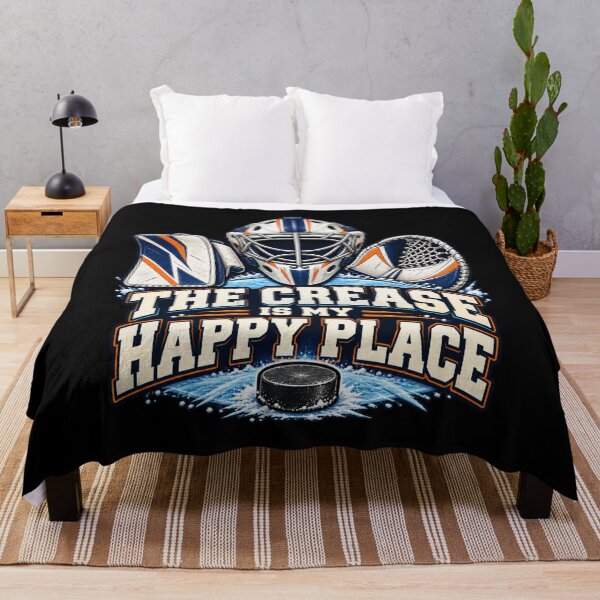 Item preview, The Crease Is My Happy Place - Ice Hockey designed and sold by Good Mood Foundry.