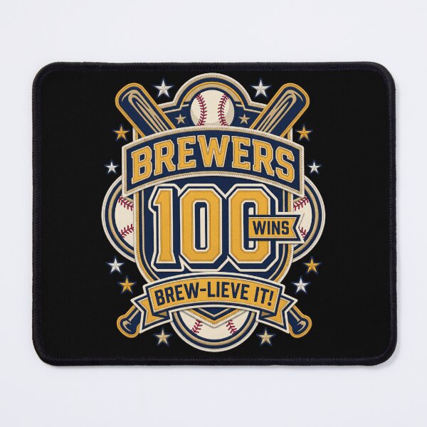 Item preview, Brewers 100 Wins Brew-Lieve It! Baseball Fan designed and sold by world+167.