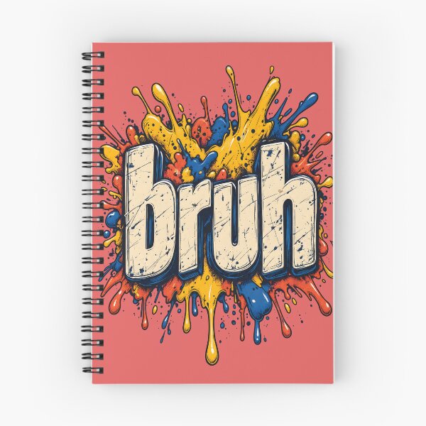 Aperçu de l'œuvre Bruh drôle, comic vintage et éclaboussures créée et vendue par Artistikastore.
