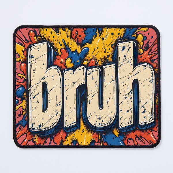 Item preview, Funny Bruh Vintage Comic Paint Splash Design designed and sold by Artistikastore.