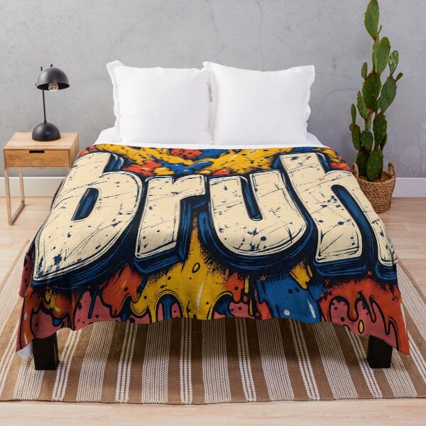 Item preview, Funny Bruh Vintage Comic Paint Splash Design designed and sold by Artistikastore.