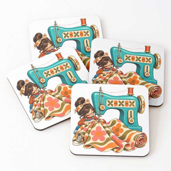 Item preview, Retro Sewing Machine & Fabric Obsession – Vintage Sewist Craft Lover designed and sold by Digital Culture Studio.