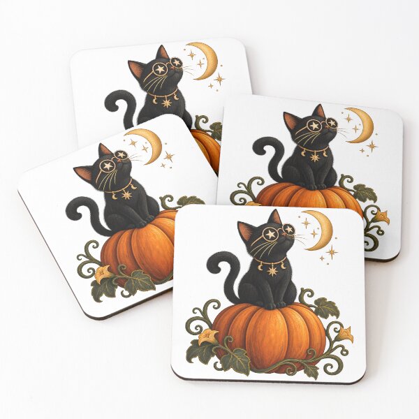 Item preview, Black Cat Pumpkin Stargazer designed and sold by EpicwaveDesigns.