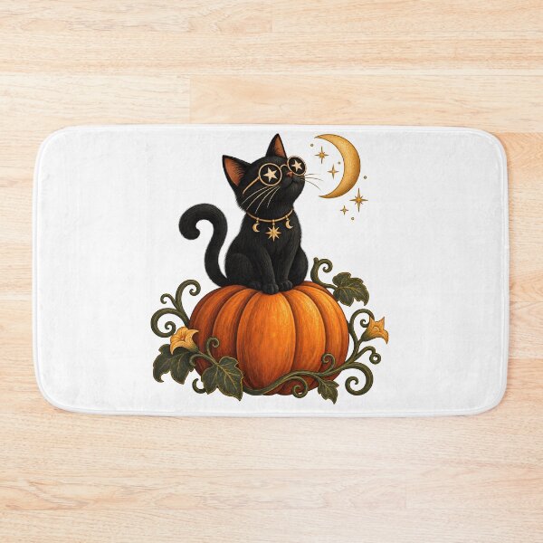 Item preview, Black Cat Pumpkin Stargazer designed and sold by EpicwaveDesigns.