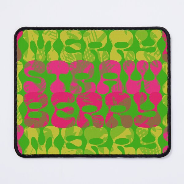 Item preview, Retro Strawberry Groovy Word Pattern designed and sold by photossmirnov.