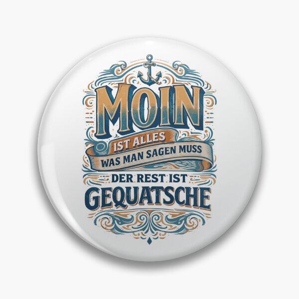 Item preview, Moin vintage saying – North German humor anchor designed and sold by Pineapple-Tree.