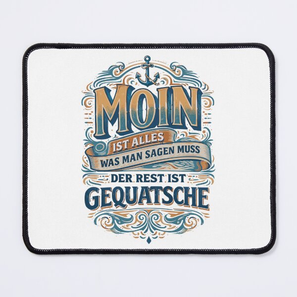 Item preview, Moin vintage saying – North German humor anchor designed and sold by Pineapple-Tree.