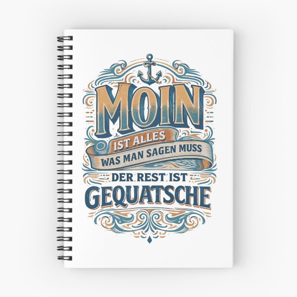 Item preview, Moin vintage saying – North German humor anchor designed and sold by Pineapple-Tree.