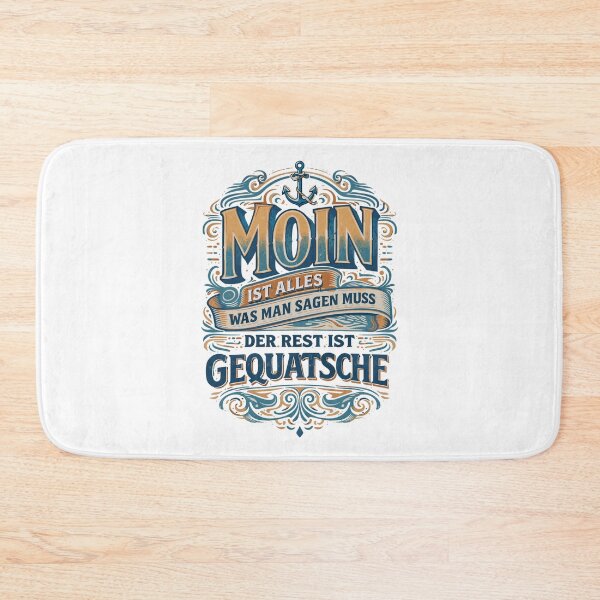 Item preview, Moin vintage saying – North German humor anchor designed and sold by Pineapple-Tree.