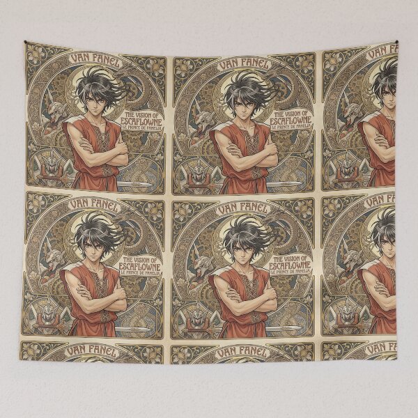 Item preview, Van in the style of Alphonse Mucha designed and sold by Solace Sparkles.