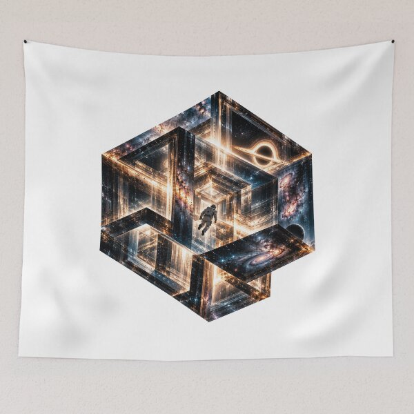 Item preview, Tesseract – The Geometry of Higher Dimensions designed and sold by cosmorastudio.