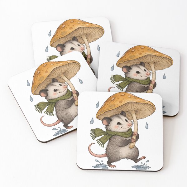 Item preview, Opossum Mushroom Umbrella designed and sold by EpicwaveDesigns.