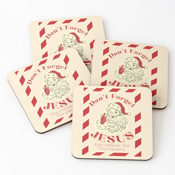Item preview, Vintage Santa Clause Christmas Jesus is the Reason for the Season Christian Group Retro Xmas Classic designed and sold by Forevermore.