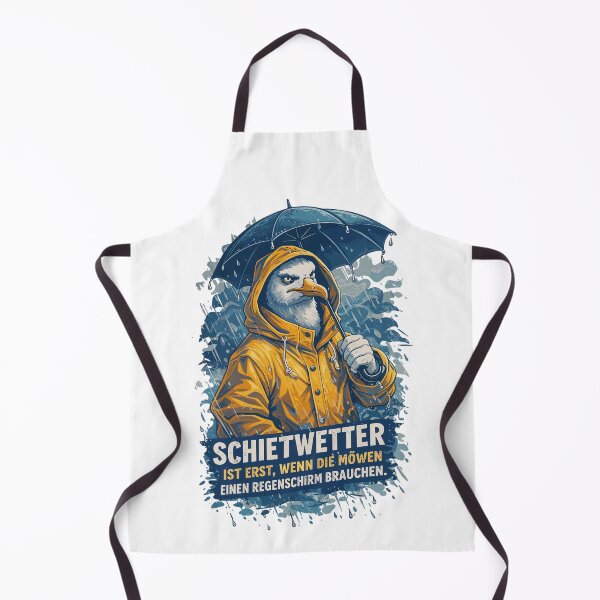 Item preview, Seagull in a Friesian raincoat - Bad weather saying designed and sold by Pineapple-Tree.