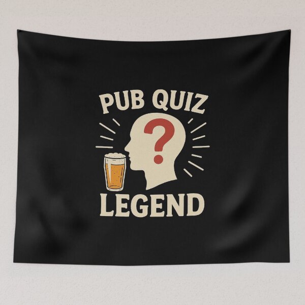 Item preview, Pub Quiz Legend Trivia Night Champion Funny Knowledge Design. designed and sold by The-T-In-Retro.