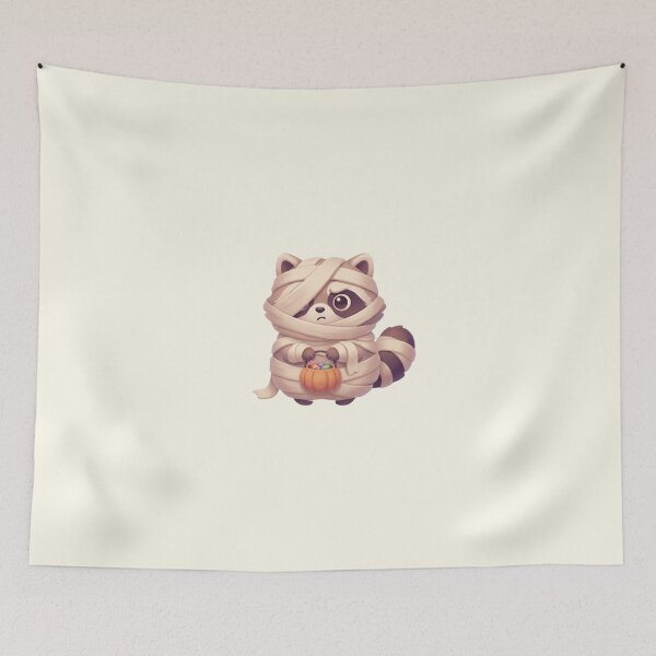 Item preview, Cute Mummy Raccoon Halloween designed and sold by Moon's Arts.