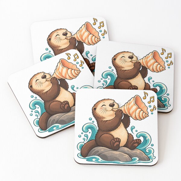 Item preview, Otter Seashell Musician designed and sold by EpicwaveDesigns.