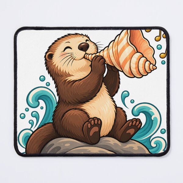 Item preview, Otter Seashell Musician designed and sold by EpicwaveDesigns.