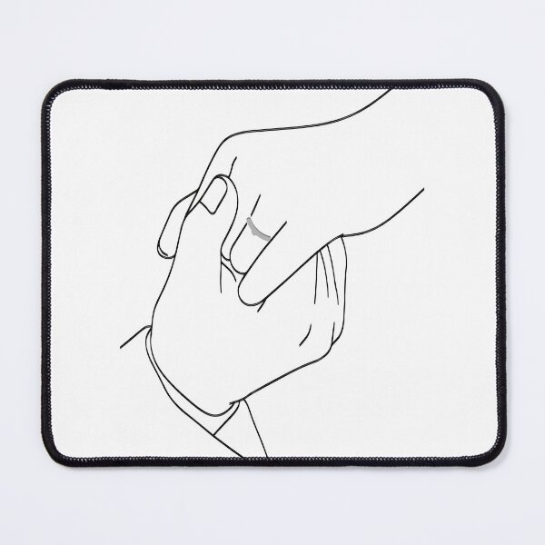 Item preview, Holding Hands – Minimal Line Art designed and sold by Sk1628.