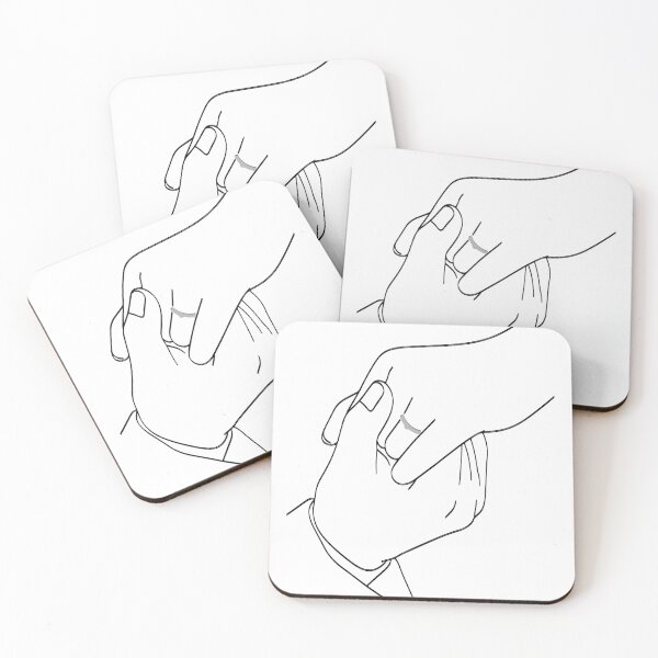 Item preview, Holding Hands – Minimal Line Art designed and sold by Sk1628.