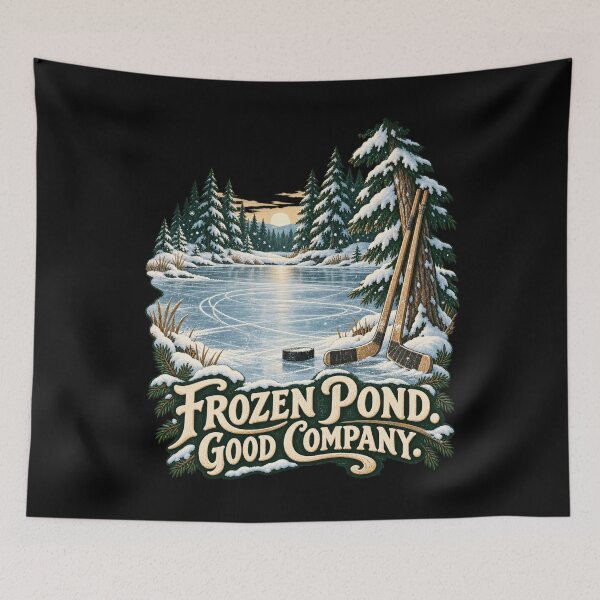 Item preview, Frozen Pond. Good Company. - Ice Hockey designed and sold by Good Mood Foundry.