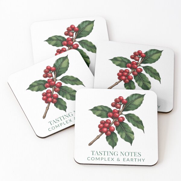 Item preview, Botanical Coffee Branch With Cherries Vintage Art designed and sold by wildsilencee.
