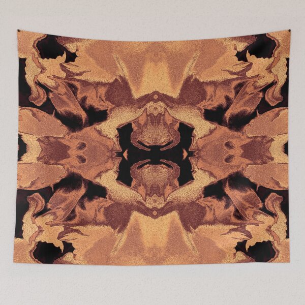 Item preview, Copper Foil Kaleidoscope – Luxurious Abstract Pattern designed and sold by SulkaCreative.