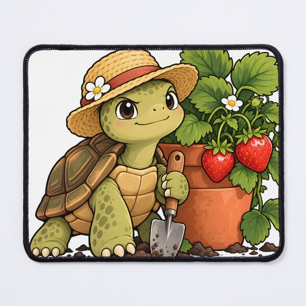 Item preview, Turtle Strawberry Gardener designed and sold by EpicwaveDesigns.