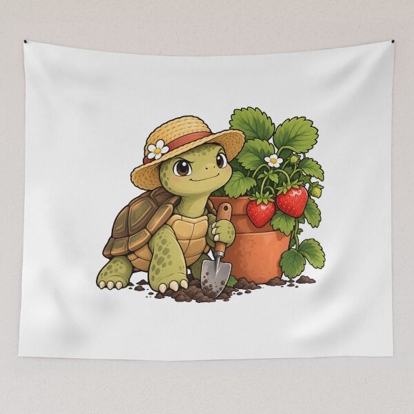 Item preview, Turtle Strawberry Gardener designed and sold by EpicwaveDesigns.