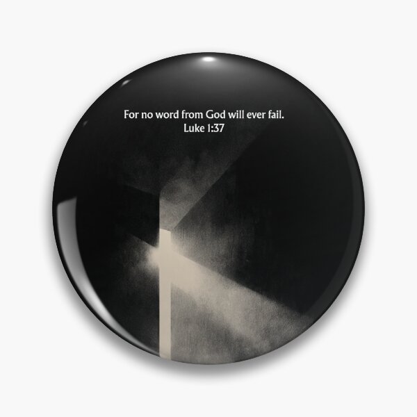 Item preview, No Word From God Will Ever Fail - Luke 1:37 Christian Faith & Promise Wall Art designed and sold by QuietBibleLines.