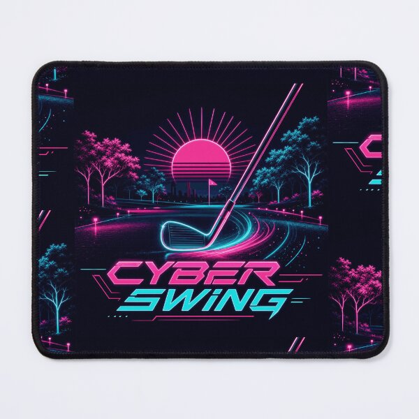 Item preview, Cyber Swing Futuristic Golf - Womens Neon Sports Gift - Glowing Club Synthwave Art designed and sold by BelievingCreates.