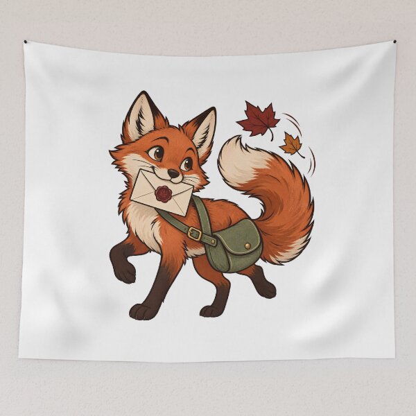 Item preview, Fox Autumn Letter Carrier designed and sold by EpicwaveDesigns.