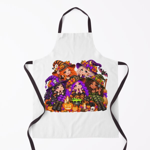 Item preview, The Coven Group Photo – Cute Halloween Witches designed and sold by The Cutting Room.