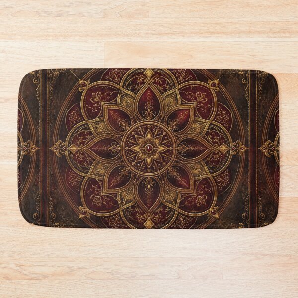Item preview, Regal Golden Crimson Mandala designed and sold by Bluejai Shop.