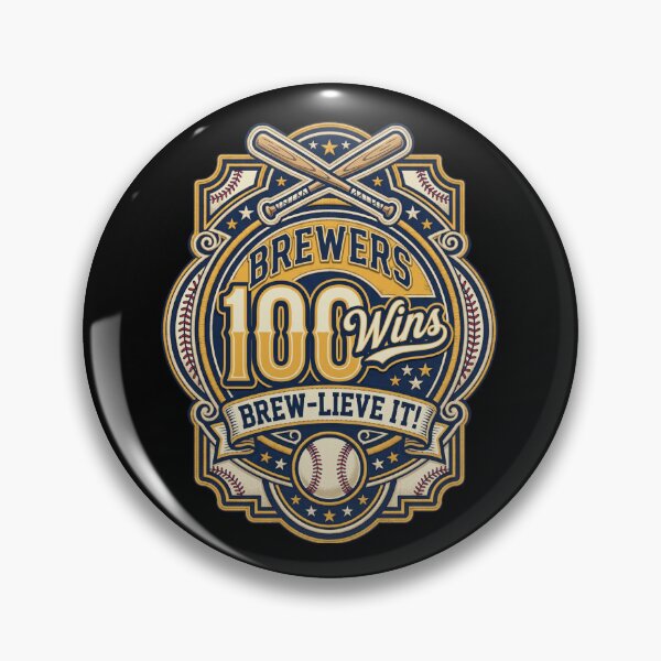 Item preview, Brewers 100 Wins Brew-Lieve It! Baseball Fan designed and sold by world+167.