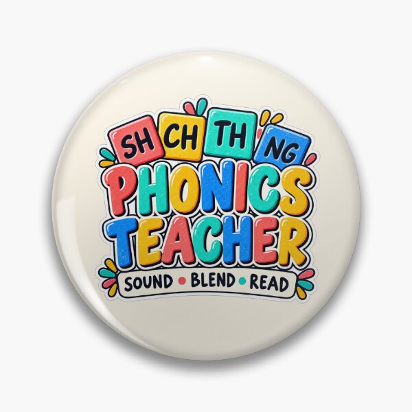Item preview, Phonics Teacher – Colorful Reading Teacher Sticker designed and sold by astersgraphics.