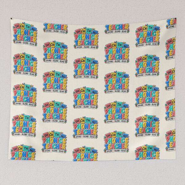 Item preview, Phonics Teacher – Colorful Reading Teacher Sticker designed and sold by astersgraphics.