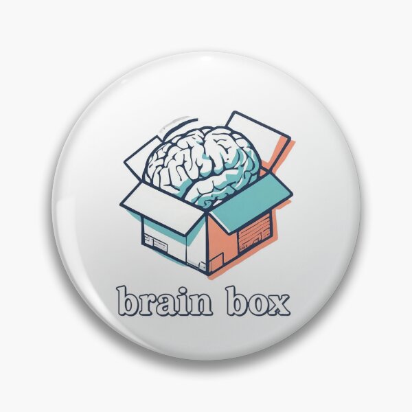 Item preview, Brain Box Funny Smart Thinker Brainiac Knowledge Lover Design. designed and sold by The-T-In-Retro.