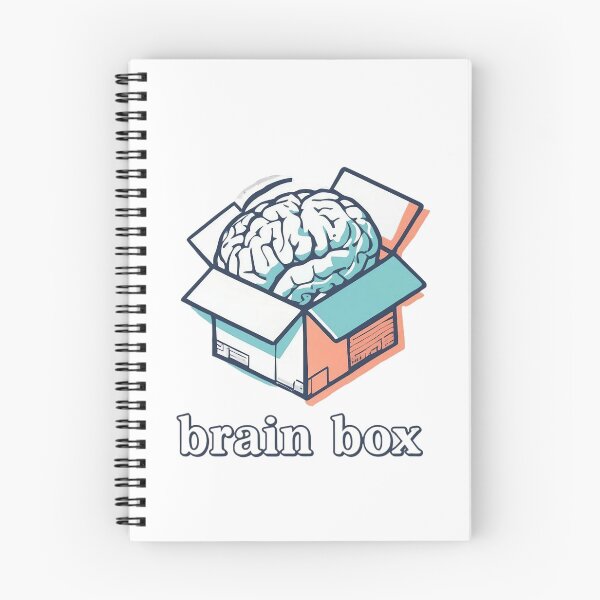 Item preview, Brain Box Funny Smart Thinker Brainiac Knowledge Lover Design. designed and sold by The-T-In-Retro.